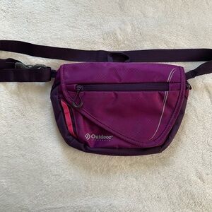 Outdoor Products Purple Fanny Pack Belt Pouch Waist Hiking Crossbody Bag